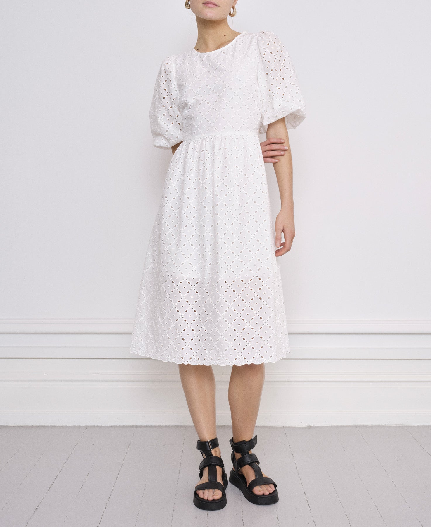 Notes du Nord Honey Short Dress Dress 001 White