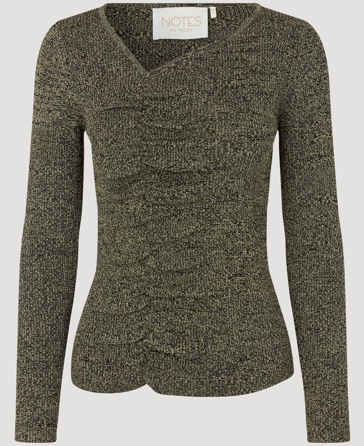 Notes du Nord Icon Knitted Blouse Knitwear 428 Khaki