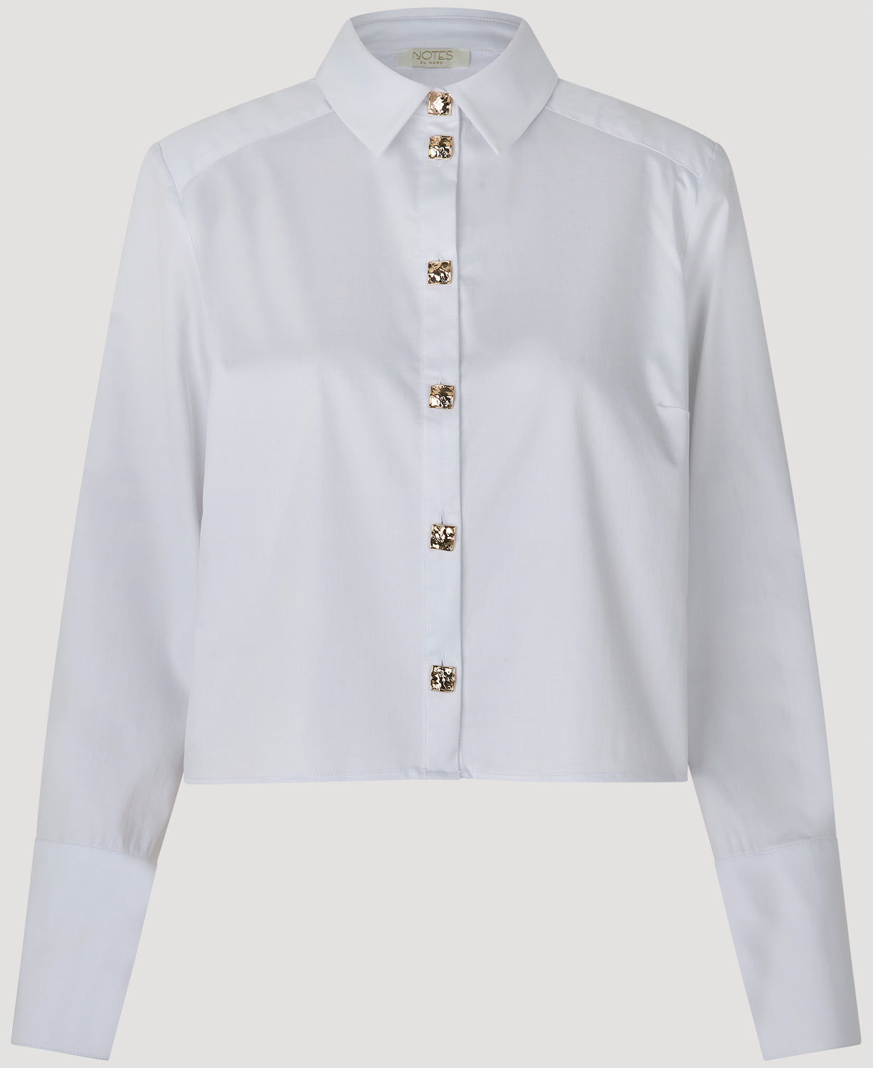 Notes du Nord Ibi Shoulder Pad Shirt Shirt 001 White