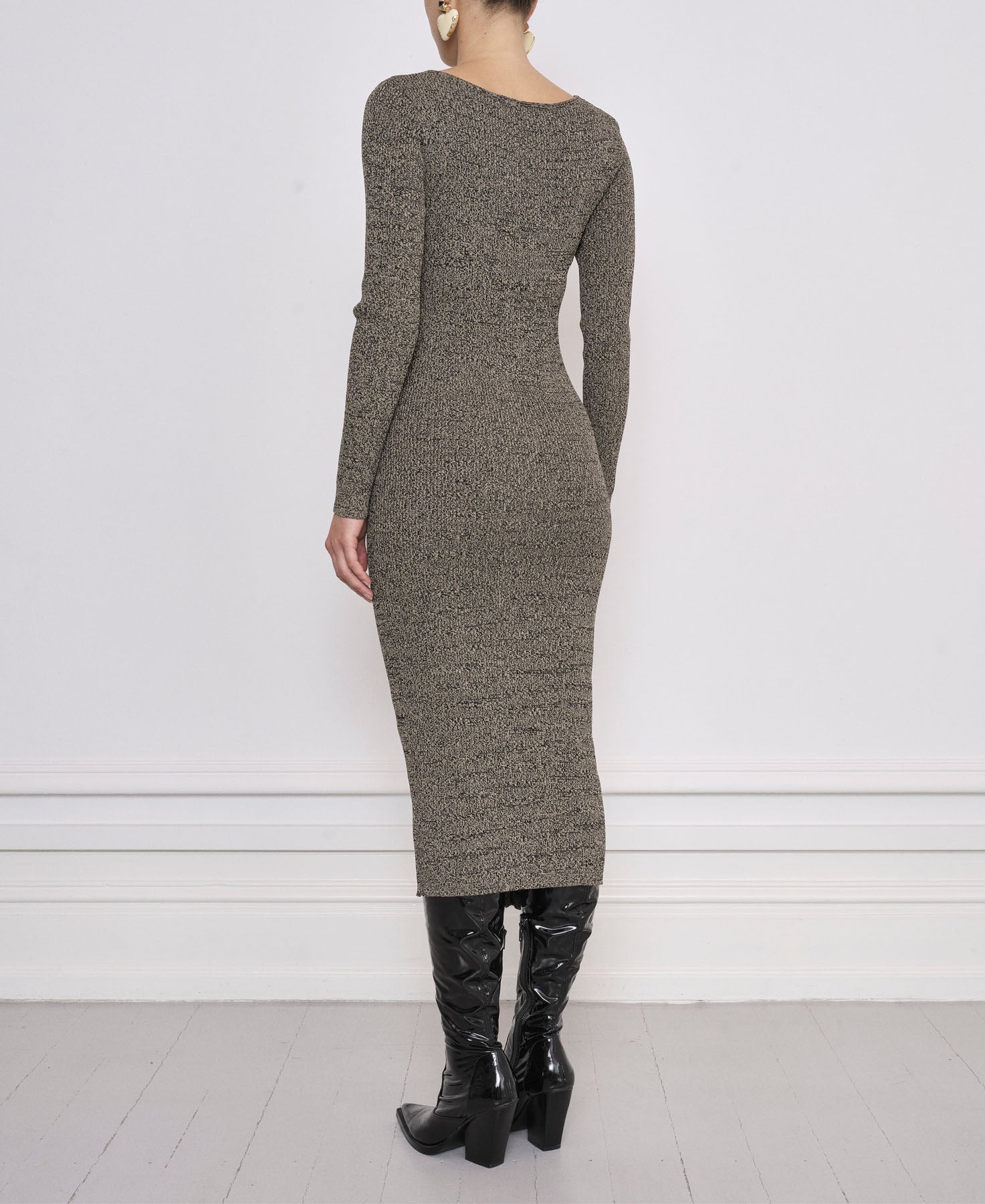 Notes du Nord Icon Knitted Dress Knitwear 428 Khaki